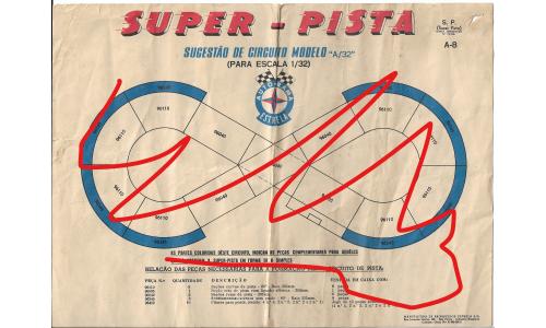 Autorama Estrela - Manual 1960 A-08-A Super Pista